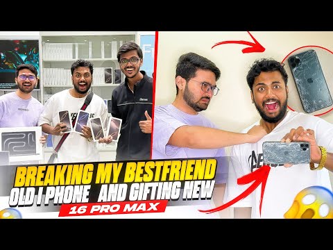 Breaking My Friends I phone 11 Pro max And Gifting 16Pro max & 300000 rs Macbook pro M4 Chip 1 TB