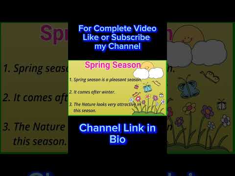 Seasons of the Year Video for Kindergarten / Seasons of the Year/ Autumn & Winter/ Spring & Summer