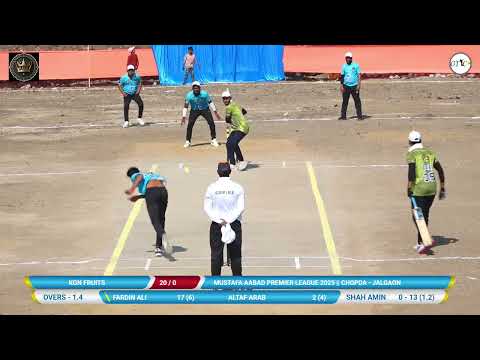 Hamdan Hardware Vs KGN Fruits Match At Mustafa Aabad Premier League 2025