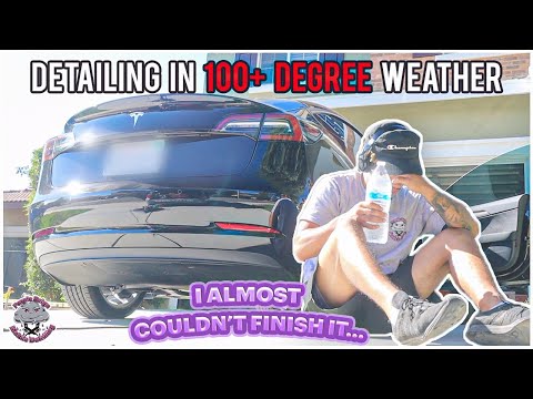 Detailing In EXTREME Heat With NO Shade... - Purple Reign Detailing