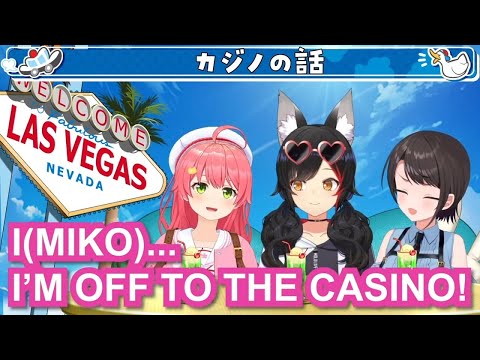 Sakura Miko bets everything at the LV casino【Eng Sub / Ookami Mio / Oozora Subaru / hololive】