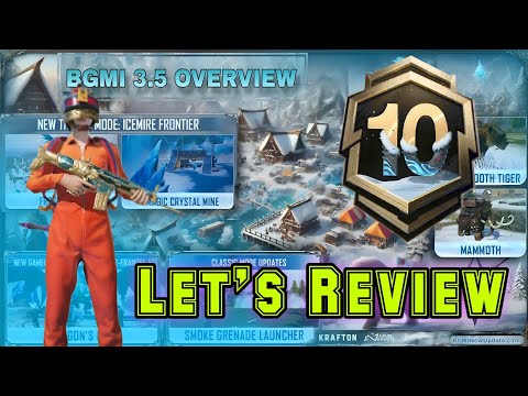 3.5 A10 BGMI NEW ROYAL PASS | BGMI GRAPHICS UPDATE REVIEW | NEW UPDATE REVIEW | SNYDERPLAY