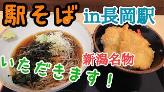 長岡駅の駅そば！新潟名物をいただく！！