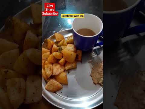 breakfast with tea l today's breakfast l #breakfast #tea #viral #shorts #youtubeshorts #foodshorts