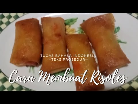 TUGAS TEKS PROSEDUR || CARA MEMBUAT RISOLES