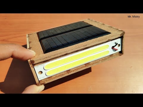 How to make a Solar Rechargable emergency light