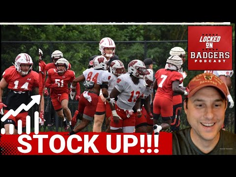 Wisconsin Badgers football positional battles! Stock up and stock down. The RB room is really good!