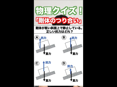 【高校物理クイズ】抗力ちゃんと書ける？(Twitter正解率58%)　#Shorts