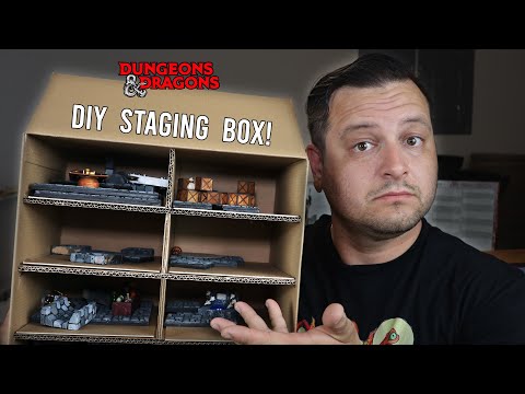 D&D terrain...how do you ACTUALLY manage it during gametime?  Make a staging box!