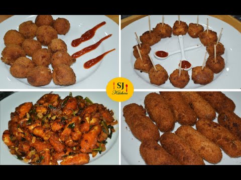 4 Easy Paneer Starter Recipes To Make At Home | Paneer Snacks | Easy Paneer Appetizers Recipe