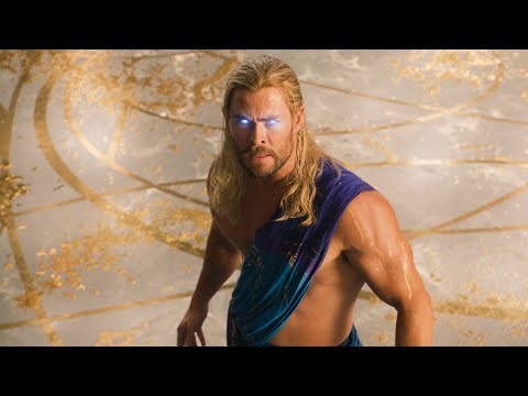 토르 vs 제우스 싸움 장면 | 토르: 러브 앤 썬더 (Thor: Love and Thunder, 2022) [4K]