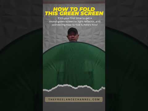 How to Fold a Round Green Screen