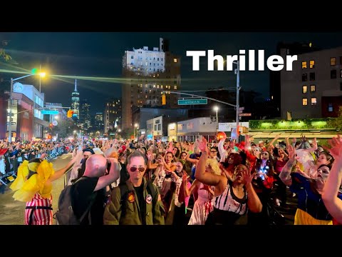 Thriller Michael Jackson Dance at Greenwich Village Halloween Parade 2024