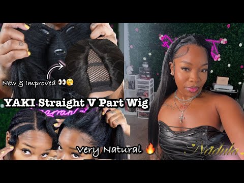 *REALISTIC & NATURAL🔥* New YAKI V-PART Upgrade! Drawstring&EasiContour&Magic V-line~ FT.Nadula Hair