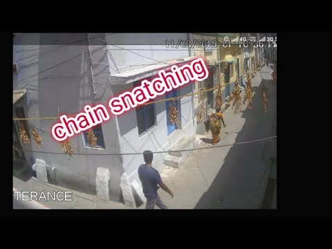 Sivakasi chain snatching CCTV Footage