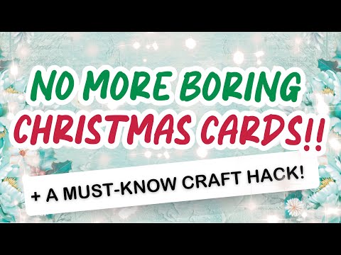 Christmas cards you'll WANT TO MAKE this year! Card making tutorial 2024 | Background dies & Papers