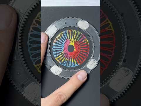 Creative Spin with a Spirograph: Patterns in Seconds #asmr #art #spirograph #spirographdrawing