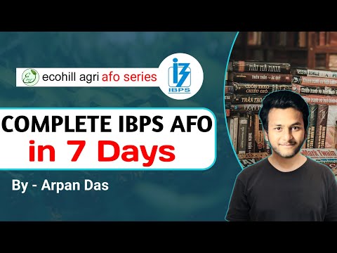 Complete AFO in 7 videos l AFO by Arpan Das l #afo #ibpsafo2023