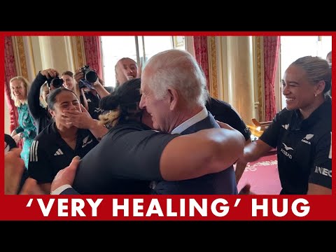 King Charles thanks New Zealand women’s rugby team players for ‘very healing’ hug | HELLO!