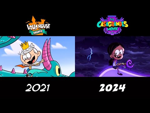 The Loud House Movie VS. The Casagrandes Movie side-by-side @eganimation442