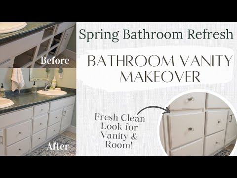 Bathroom Refresh | How to Give Your Bathroom Vanity a Fresh New Look! | Spring Bathroom Makeover