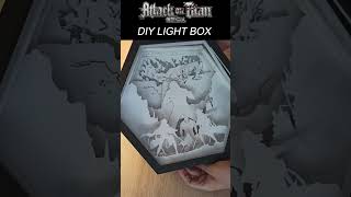 Attack On Titan DIY Paper Cut Light Box. Check comments for 20% discount code.