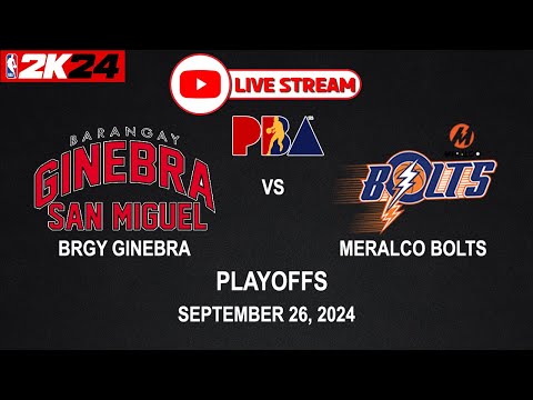 LIVE NOW! BRGY GINEBRA vs MERALCO BOLTS | PBA SEASON 49 | September 26, 2024 | CPU vs CPU