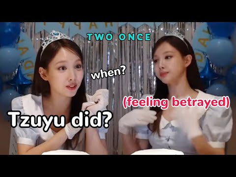 nayeon's reaction to tzuyu's alleged new favourite *unnie of the week* 😂