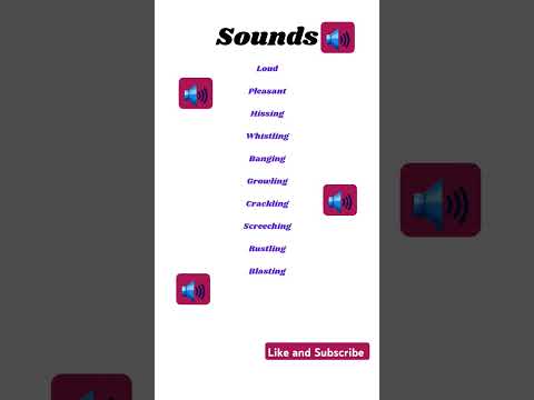 Types of sound #english #englishlearningjourney #vocabulary #shortsvideo