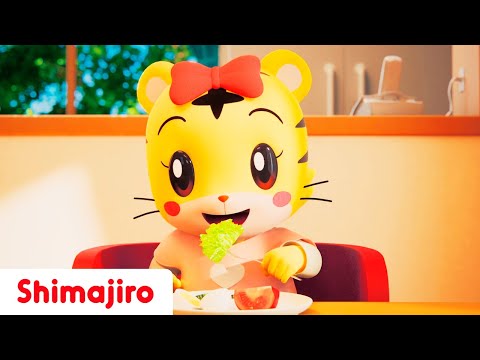 🍽️🎶 Chew and Munch for a Healthy Tummy! | 🍏 Healthy Eating with Shimajiro 🐯 | Songs for Toddlers 🎵