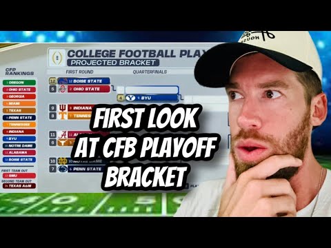 The first 2024 College Football Playoff Rankings & Bracket has been REVEALED