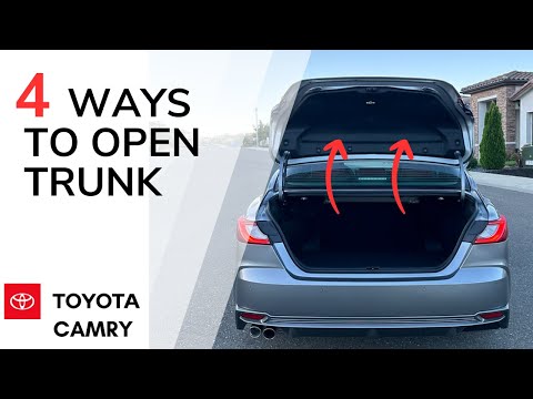 2025 Toyota Camry: 4 ways to open the truck