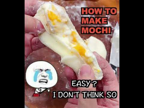 How to make Japanese snow mochi? Easy for chefs, not for me