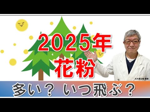 2025年スギ花粉は多く飛ぶ？飛び始めはいつ頃？ 12月でも鼻水が出るのはなぜ？大久保先生がやさしく解説