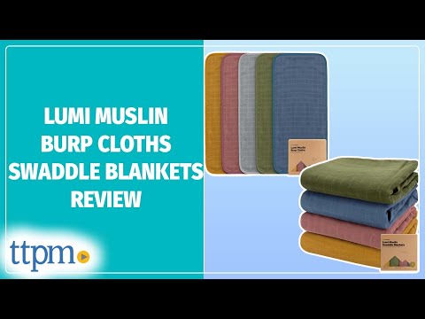 KeaBabies Lumi Muslin Burp Cloths & Swaddle Blankets