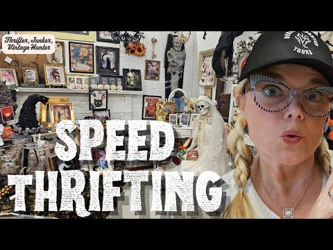 Speed Thrifting Is Scary! Trader Bakers Flea Market Shop With Me