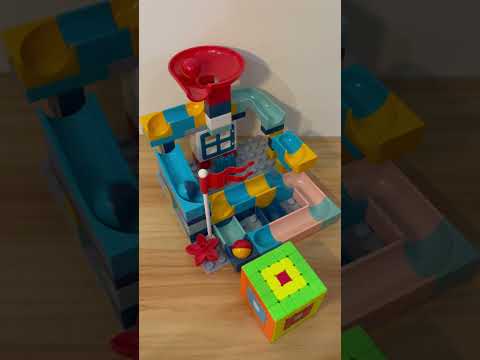 Marble Run ASMR 🔴🟡🔵 902  Satisfying Building Blocks #marblerun #marblerace #asmr