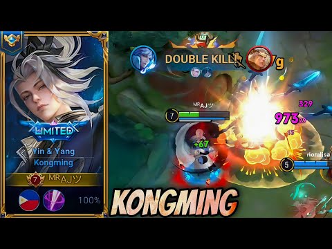 Honor of Kings Kongming Limited Skin "Yin & Yang" 🔥 Full Gameplay Rank Master