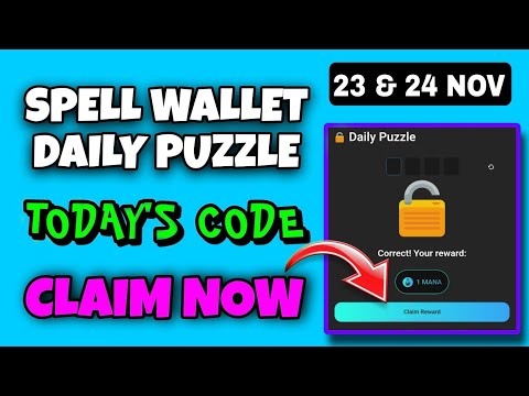 Spell Wallet Daily Puzzle Today 23 November | Spell Wallet Today Puzzle | Spell Wallet Secret Code