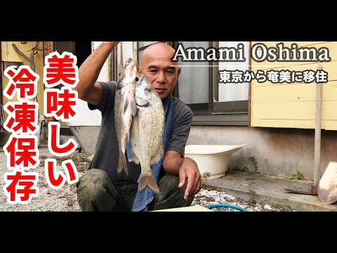 東京から奄美大島に移住、田舎暮らしのスローライフ。魚を釣って、美味しい冷凍保存の方法。６0代老後の田舎移住、六十歳からの幸せライフ。