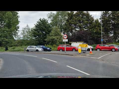 Crewe Green Roundabout from Sydney Road, 5th Exit to Hungerford Road, Crewe Driving Test Route Help