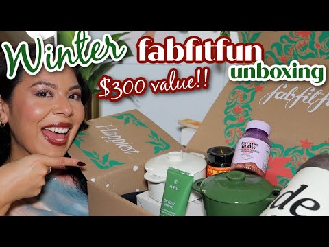 UNBOXING the Winter 2024 FabFitFun BOX! a $300 value!!! WINTER COZY ESSENTIALS!