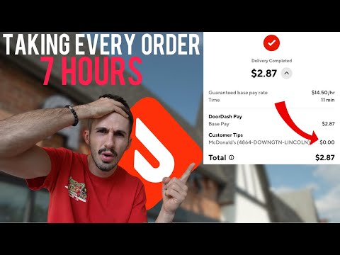 Taking Every Doordash Earn By Time Order For 7 Hours Straight…