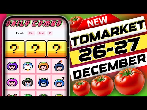 tomarket app daily combo today 26-27 december | tomarket secret combo today | tomarket  #tomarket