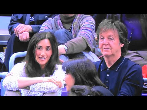 「ポール・マッカートニー夫妻の大相撲観戦 Paul McCartney and his wife watch Grand Sumo」2013.11.14 @福岡国際センター