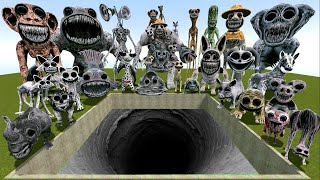 ZOONOMALY MONSTER FAMILY vs Me in a DEEP HOLE Showdown in Garry's Mod