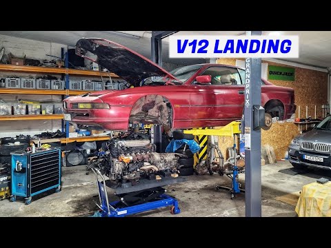 BMW V12 M70 Engine & Drivetrain Removal - E31 850i - Project Marseille: Part 5