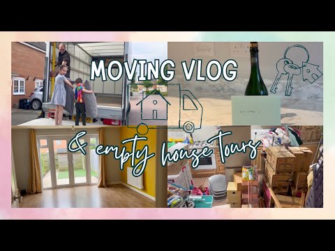 MOVING VLOG | EMPTY HOUSE TOUR | NEW HOUSE TOUR 🏡