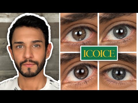 ICOICE REVIEW | Hazel, Blue, and Gray Contact Lenses!