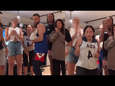 Steph Curry, Ayesha, Seth Curry, & family have blast  With "GIVE ME MY MONEY" meme!